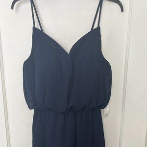 Azazie Rebecca Bridesmaid Dress - Dark Navy, Size 12